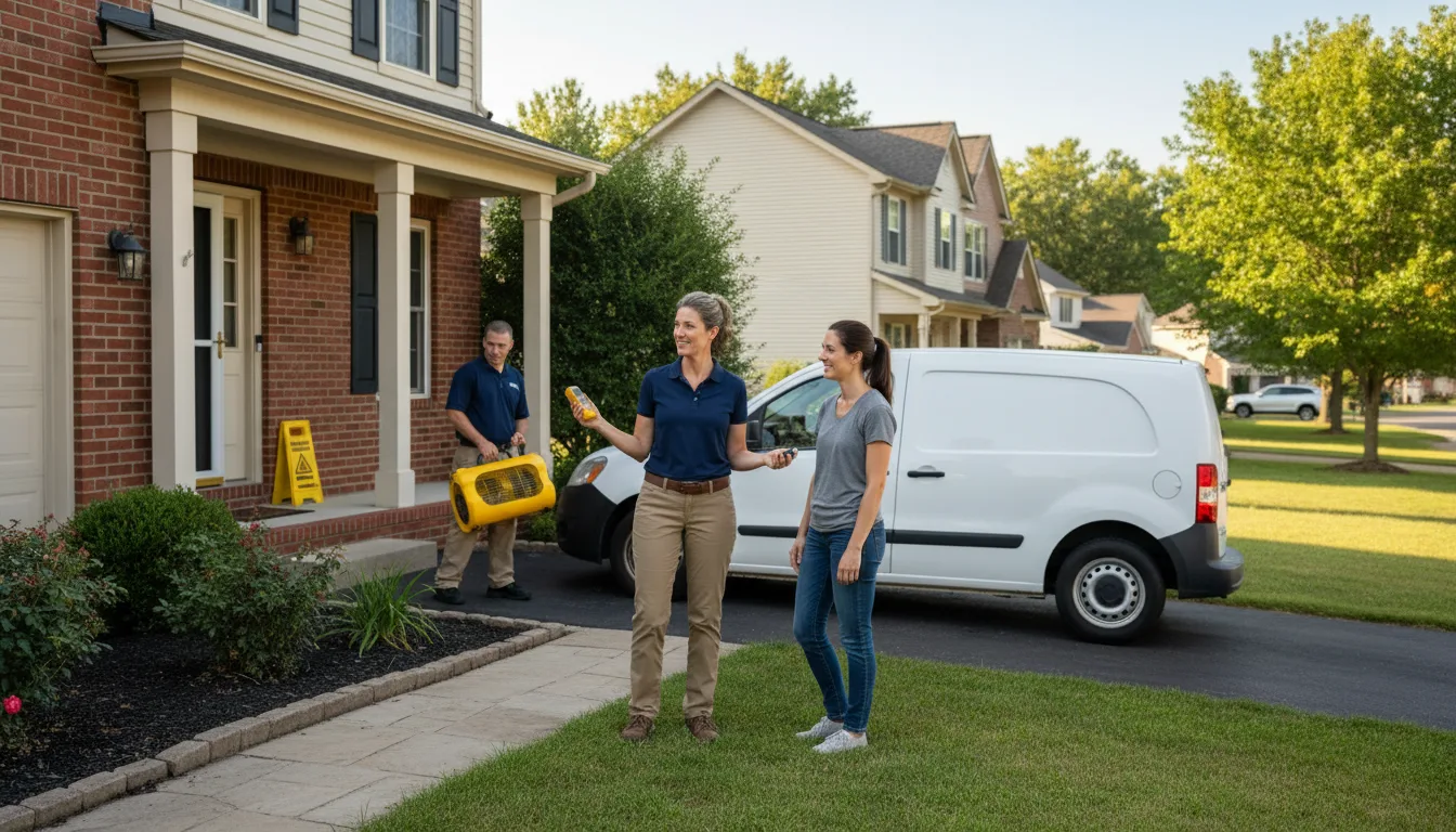 Residential water damage restoration in Georgia